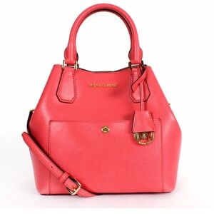 Michael Kors Greenwich Large Tote Grab Bag Watermelon/Luggage/Tote/Crossbody